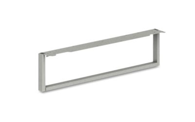 Voi O-Leg Support For Low Credenza, 2 X 29.75 X 7, Platinum Metallic