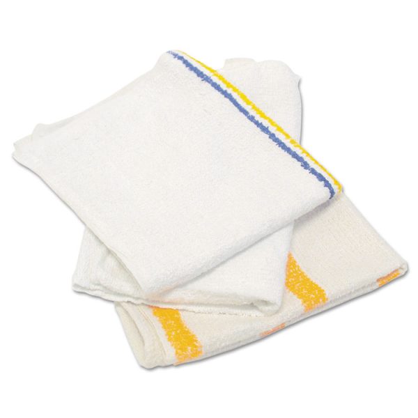 Value Counter Cloth/Bar Mop, 14 x 17, White, 25 Pounds/Bag