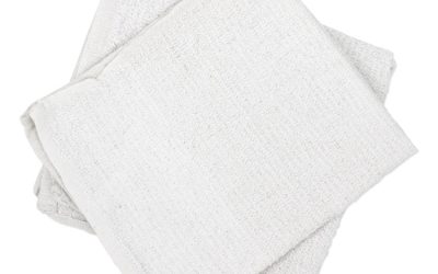 Counter Cloth/Bar Mop, 15.5 x 17, White, Cotton, 60/Carton