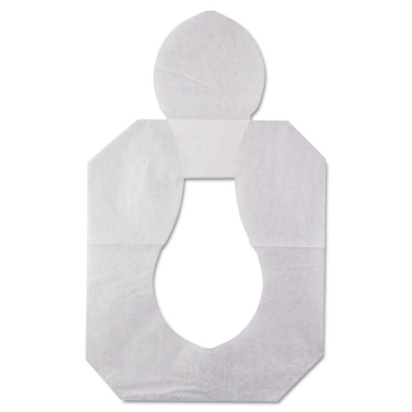 Health Gards Toilet Seat Covers, Half-Fold, 14.25 X 16.5, White, 250/pack, 10 Boxes/carton - Image 3