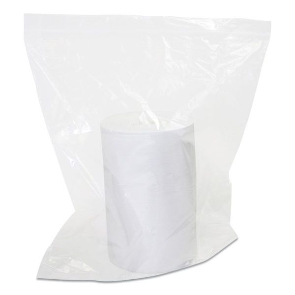 Easy Task A100 Wiper, Center-Pull, 1-Ply, 10 x 12, White, 275 Sheets/Roll with Zipper Bag, 6 Rolls/Carton - Image 2