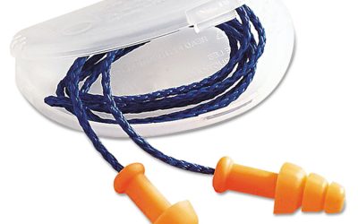 Smartfit Multiple-Use Earplugs, Corded, 25nrr, Orange, 100 Pairs