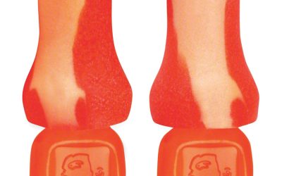 TrustFit Plus Reusable Bell Shaped Uncorded Foam Earplugs, Uncorded, One Size Fits Most, 31 dB NRR, Orange, 1,000/Carton