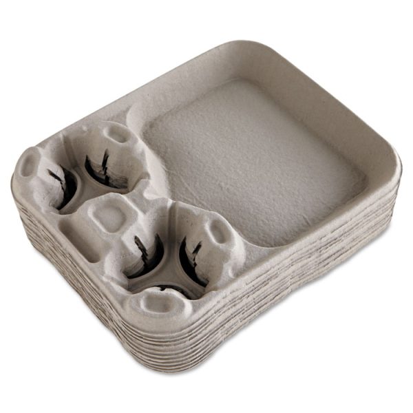 Strongholder Molded Fiber Cup/food Trays, 8 Oz To 44 Oz, 2 Cups, Beige, 100/carton - Image 2