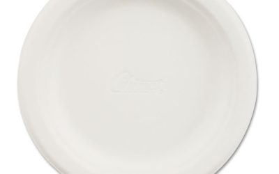 Paper Dinnerware, Plate, 6″ Dia, White, 125/pack