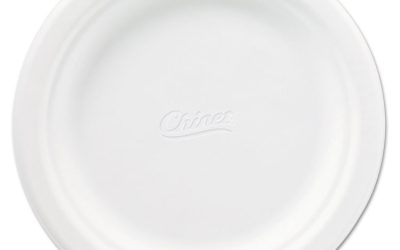 Classic Paper Plates, 6.75″ Dia, White, 125/pack, 8 Packs/carton