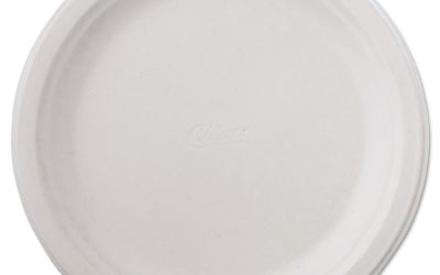 Classic Paper Dinnerware, Plate, 9.75″ Dia, White, 125/pack, 4 Packs/carton