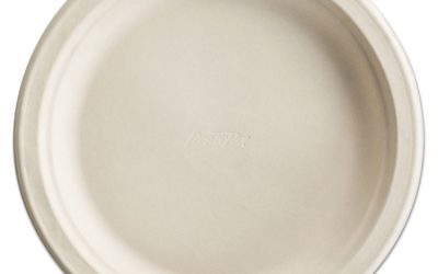 Paper Pro Round Plates, 8.75″ Dia, White, 125/pack, 4 Packs/carton