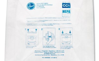 Disposable Vacuum Bags, Hepa Cc1, 10/pack