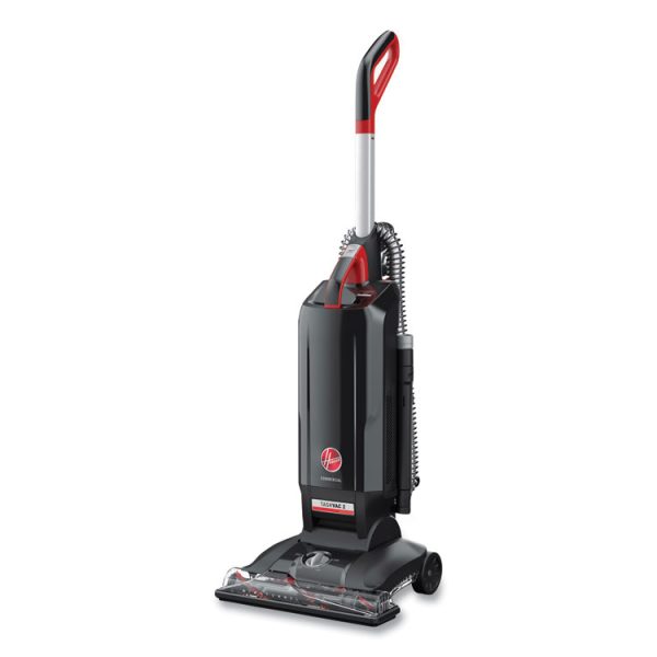 Task Vac Hard Bag Lightweight Upright Vacuum, 14" Cleaning Path, Black - Image 3