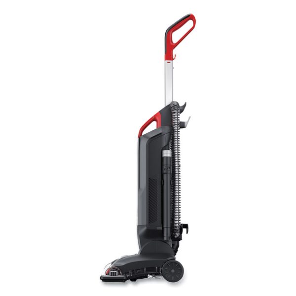 Task Vac Hard Bag Lightweight Upright Vacuum, 14" Cleaning Path, Black - Image 4