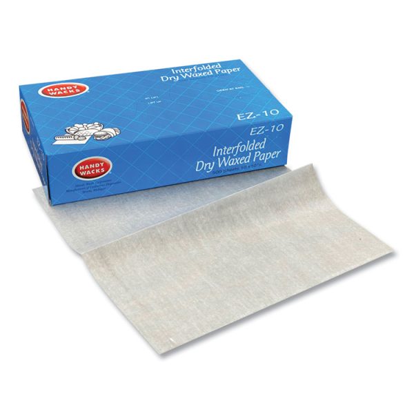 Interfolded Dry Waxed Paper Deli Sheets, 10.75 x 10, 500 Box, 12 Boxes/Carton - Image 3