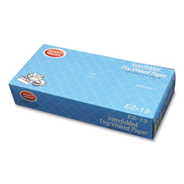Interfolded Dry Waxed Paper Deli Sheets, 10.75 x 12, 500 Box, 12 Boxes/Carton - Image 3