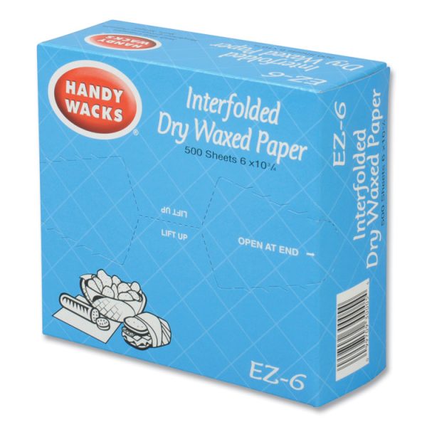 Interfolded Dry Waxed Paper Deli Sheets, 10.75 x 6, 12/Carton - Image 4
