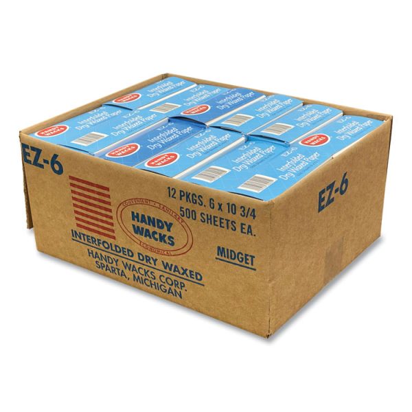 Interfolded Dry Waxed Paper Deli Sheets, 10.75 x 6, 12/Carton - Image 2