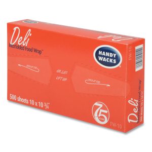 Interfolded Food Wrap Deli Sheets, 10.75 x 10, 500 Box, 12 Boxes/Carton