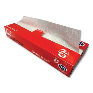 Interfolded Food Wrap Deli Sheets, 10.75 x 15, 500 Box, 12 Boxes/Carton