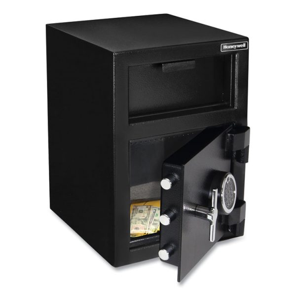 Steel Depository Safe with Digital Lock, 14 x 15.2 x 20.2, 1.06 cu ft, Black - Image 2