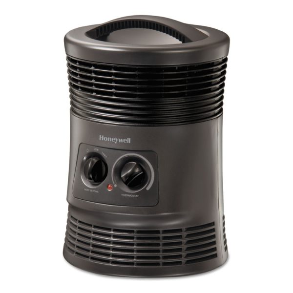 360 Surround Fan Forced Heater, 1,500 W, 9 x 9 x 12, Gray