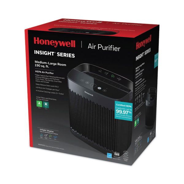 InSight HEPA Air Purifier HPA5100B, 190 sq ft Room Capacity, Black - Image 2