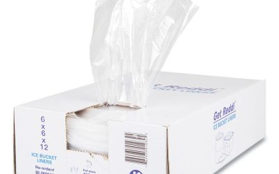 Ice Bucket Liner Bags, 3 Qt, 0.5 Mil, 6″ X 12″, Clear, 1,000/carton