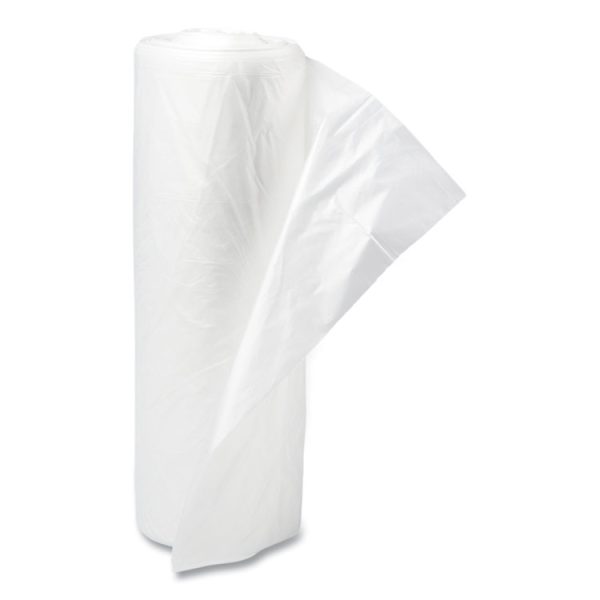 Draw-Tuff Institutional Draw-Tape Can Liners, 12 gal, 0.7 mil, 28" x 24", White, 25 Bags/Roll, 12 Rolls/Carton - Image 3