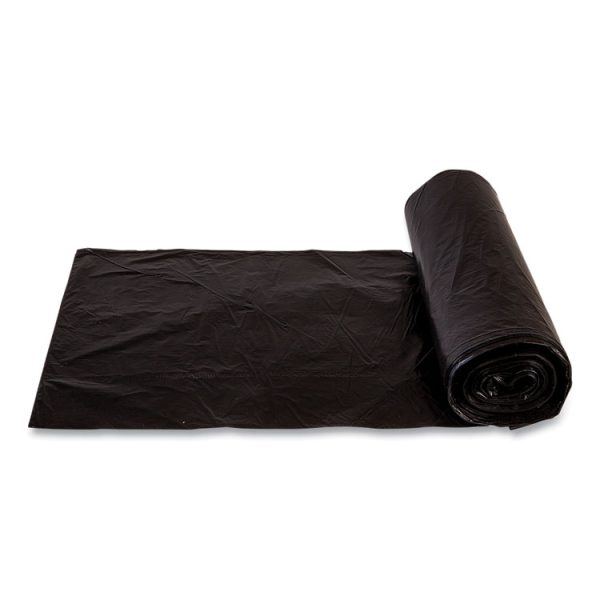 High-Density Commercial Can Liners, 16 gal, 6 mic, 24" x 33", Black, 50 Bags/Roll, 20 Perforated Rolls/Carton - Image 3