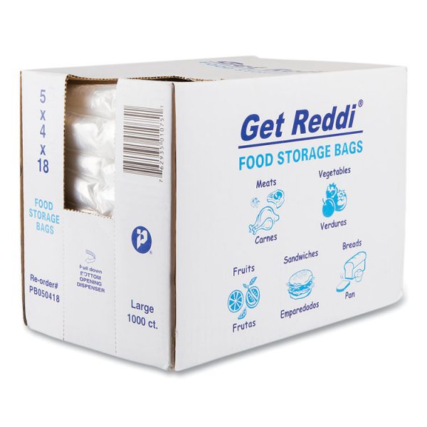 Food Bags, 0.75 Mil, 5" X 18", Clear, 1,000/carton - Image 2