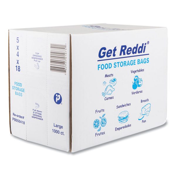 Food Bags, 0.75 Mil, 5" X 18", Clear, 1,000/carton - Image 3