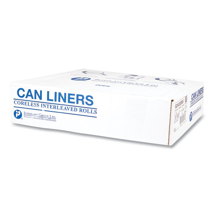 High-Density Commercial Can Liners, 16 gal, 6 mic, 24" x 33", Black, 50 Bags/Roll, 20 Interleaved Rolls/Carton - Image 3