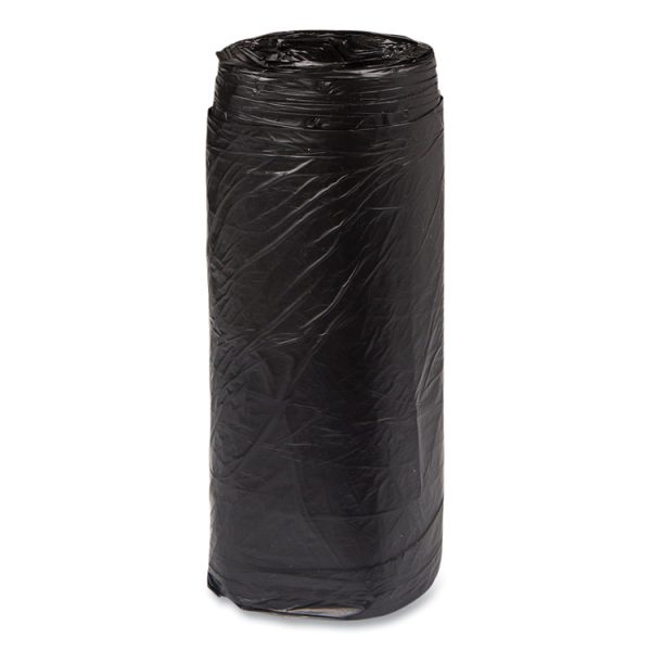 High-Density Commercial Can Liners, 16 gal, 8 mic, 24" x 33", Black, 50 Bags/Roll, 20 Interleaved Rolls/Carton - Image 4