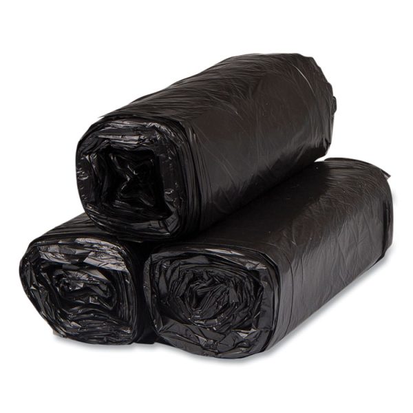 High-Density Commercial Can Liners, 16 gal, 8 mic, 24" x 33", Black, 50 Bags/Roll, 20 Interleaved Rolls/Carton - Image 5