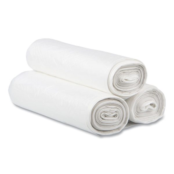 High-Density Commercial Can Liners, 30 gal, 13 mic, 30" x 37", Clear, 25 Bags/Roll, 20 Interleaved Rolls/Carton - Image 4