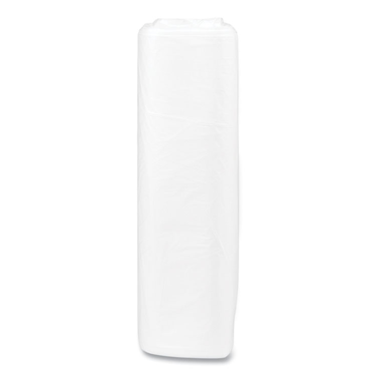 High-Density Commercial Can Liners, 33 gal, 13 mic, 33" x 40", Clear, 25 Bags/Roll, 20 Interleaved Rolls/Carton - Image 4