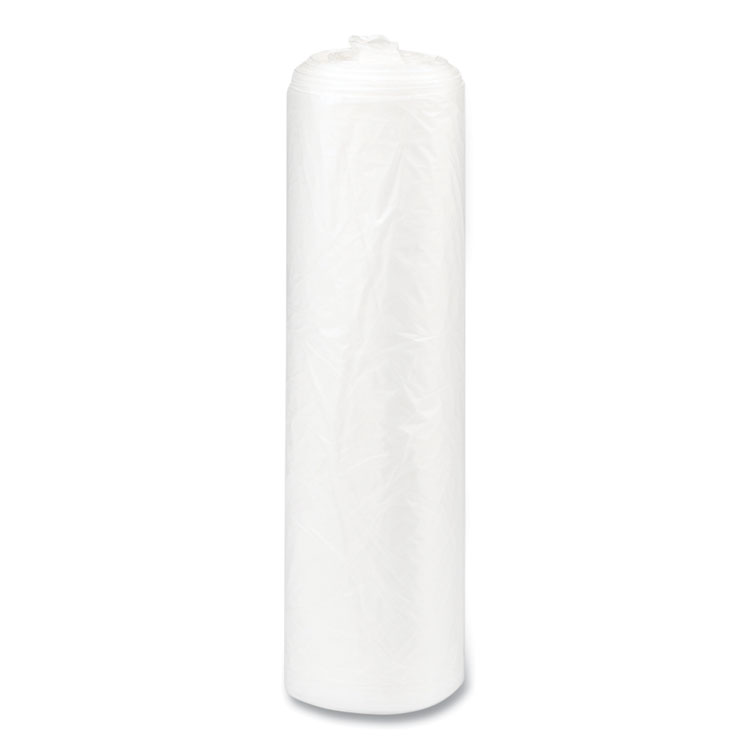 High-Density Commercial Can Liners, 33 gal, 17 mic, 33" x 40", Clear, 25 Bags/Roll, 10 Interleaved Rolls/Carton - Image 3