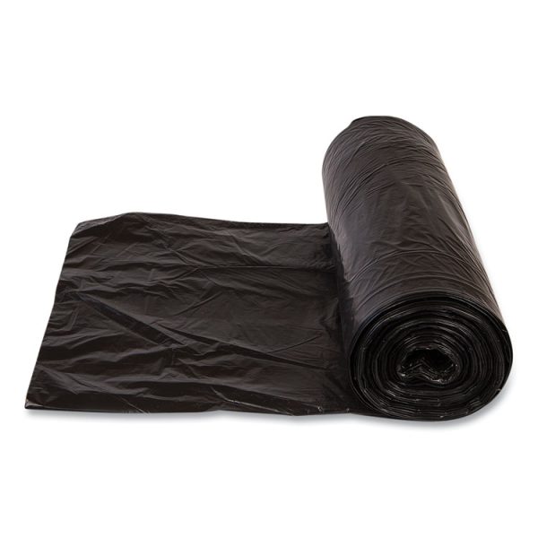 High-Density Commercial Can Liners, 33 gal, 22 mic, 33" x 40", Black, 25 Bags/Roll, 10 Interleaved Rolls/Carton - Image 4
