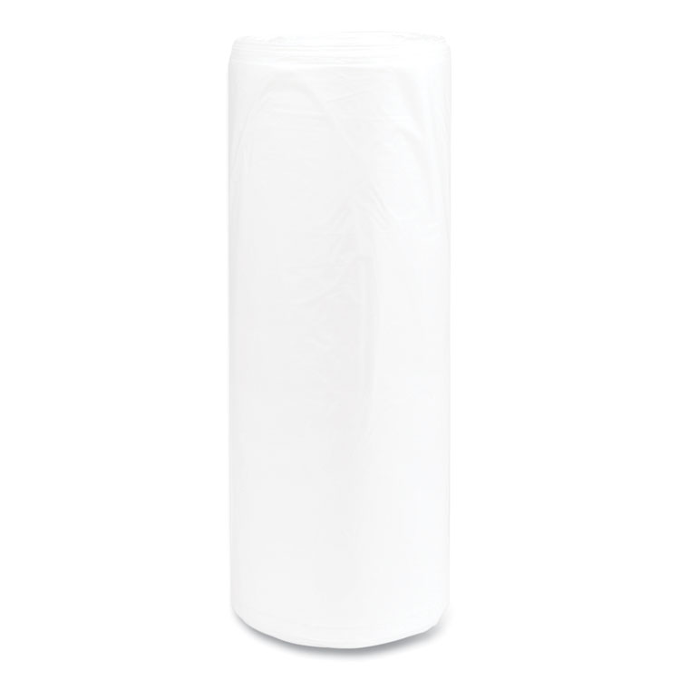 High-Density Commercial Can Liners, 55 gal, 14 mic, 36" x 60", Clear, 25 Bags/Roll, 8 Interleaved Rolls/Carton - Image 4