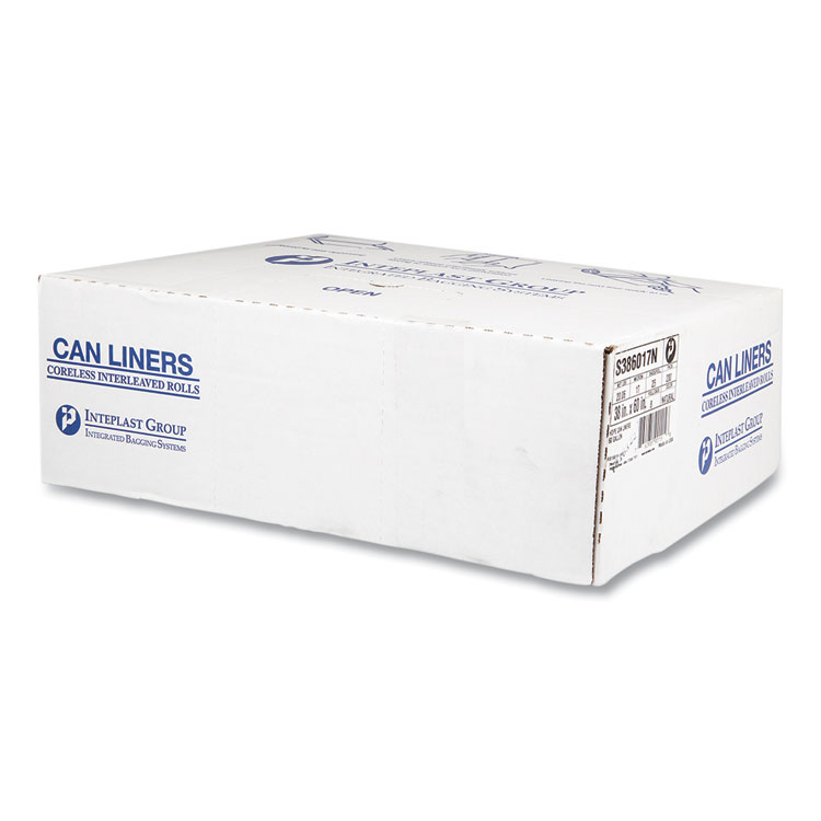 High-Density Commercial Can Liners, 60 gal, 17 mic, 38" x 60", Clear, 25 Bags/Roll, 8 Interleaved Rolls/Carton - Image 5