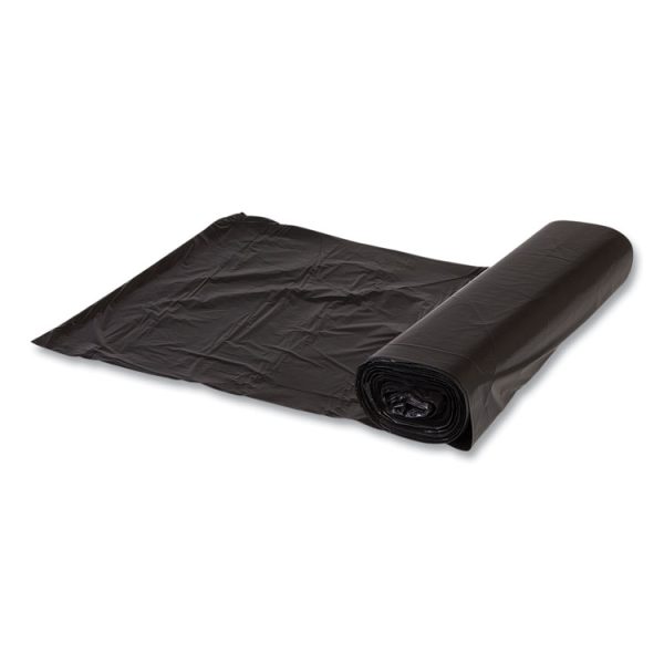 High-Density Commercial Can Liners, 45 gal, 12 mic, 40" x 48", Black, 25 Bags/Roll, 10 Interleaved Rolls/Carton - Image 5