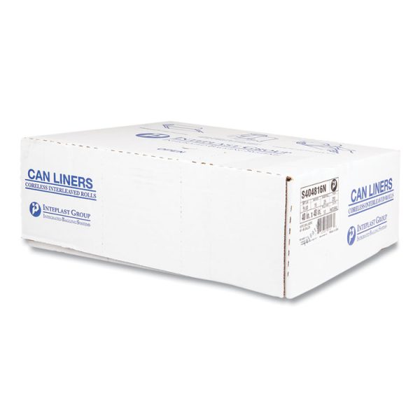 High-Density Commercial Can Liners, 45 gal, 16 mic, 40" x 48", Clear, 25 Bags/Roll, 10 Interleaved Rolls/Carton - Image 5