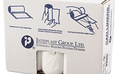 High-Density Commercial Can Liners, 45 gal, 17 mic, 40″ x 48″, Clear, 25 Bags/Roll, 10 Interleaved Rolls/Carton