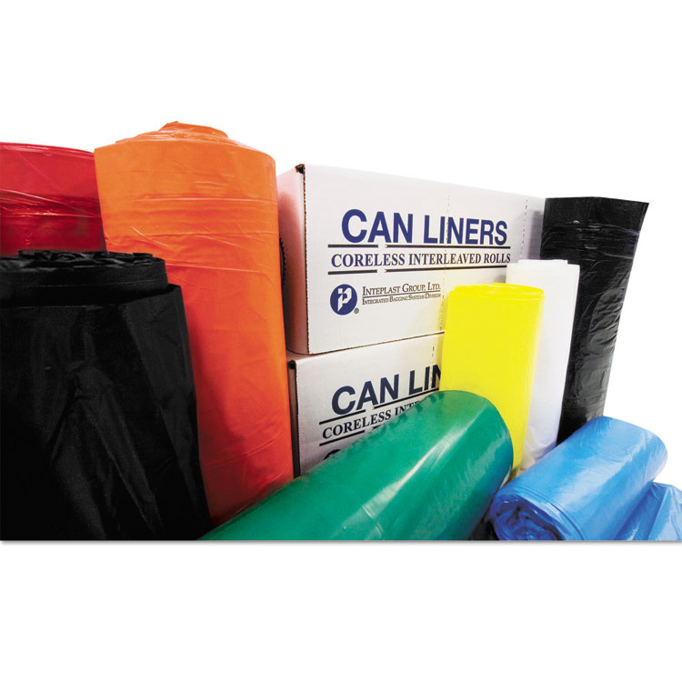 High-Density Commercial Can Liners, 45 gal, 22.1 mic, 40" x 48", Clear, 25 Bags/Roll, 6 Interleaved Rolls/Carton - Image 4