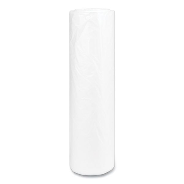 High-Density Commercial Can Liners, 60 gal, 14 mic, 43" x 48", Natural, 25 Bags/Roll, 8 Interleaved Rolls/Carton - Image 3