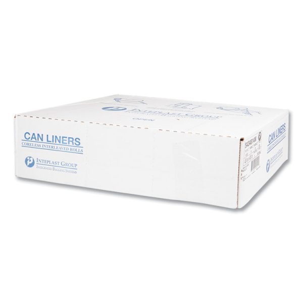 High-Density Commercial Can Liners, 60 gal, 14 mic, 43" x 48", Natural, 25 Bags/Roll, 8 Interleaved Rolls/Carton - Image 4