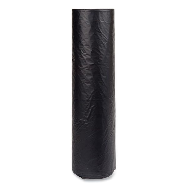 High-Density Commercial Can Liners, 60 gal, 16 mic, 43" x 48", Black, 25 Bags/Roll, 8 Interleaved Rolls/Carton - Image 4