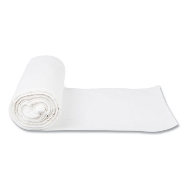High-Density Commercial Can Liners, 60 gal, 16 mic, 43" x 48", Natural, 25 Bags/Roll, 8 Interleaved Rolls/Carton - Image 5