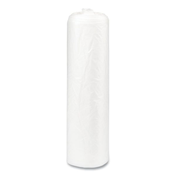 High-Density Commercial Can Liners, 56 gal, 22 mic, 43" x 48", Natural, 25 Bags/Roll, 8 Interleaved Rolls/Carton - Image 4