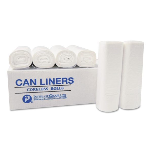 Institutional Low-Density Can Liners, 10 gal, 0.35 mil, 24" x 24", Black, 50 Bags/Roll, 20 Rolls/Carton - Image 2