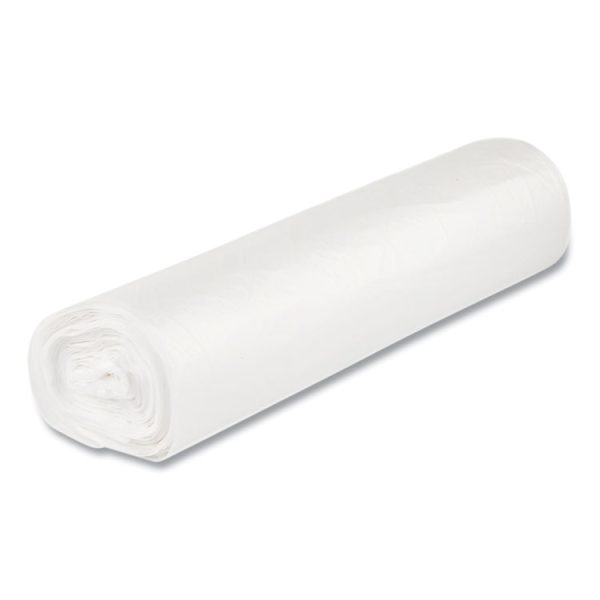 Low-Density Commercial Can Liners, Coreless Perforated Roll, 10 gal, 0.35mil, 24" x 24", Clear, 50 Bags/Roll, 20 Rolls/Carton - Image 4