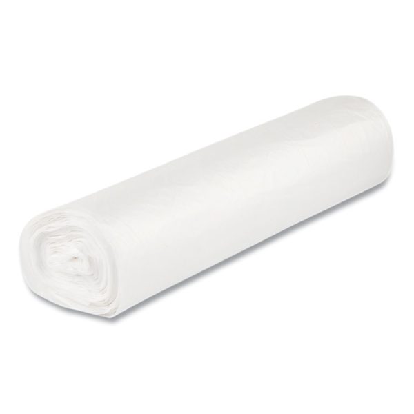 Low-Density Commercial Can Liners, Coreless Interleaved Roll, 16 gal, 0.5mil, 24" x 32", White, 50 Bags/Roll, 10 Rolls/Carton - Image 4